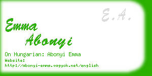 emma abonyi business card